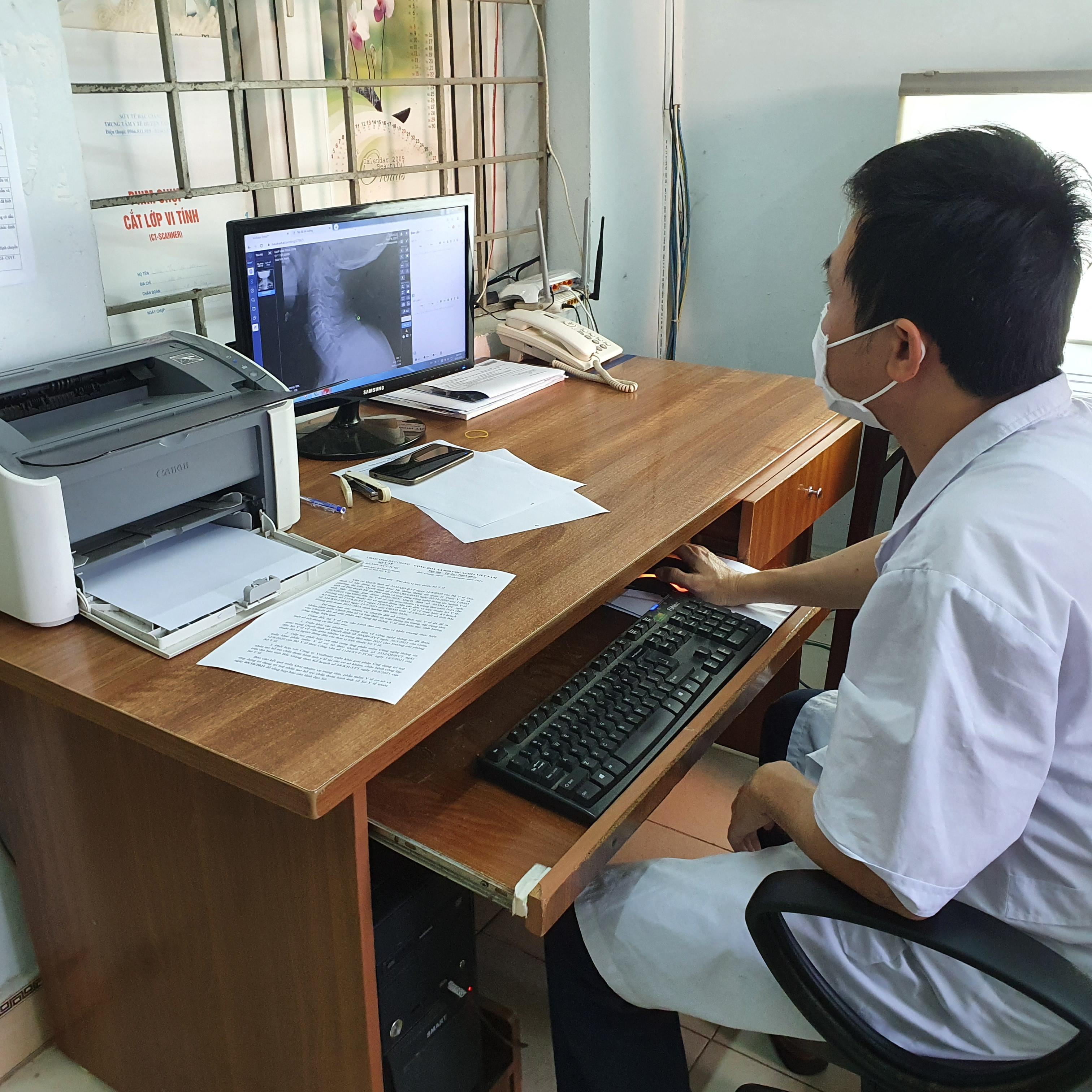 DrAid được các bác sĩ tại TTYT Tân Yên Bắc Giang sử dụng trong qui trình chẩn đoán hình ảnh