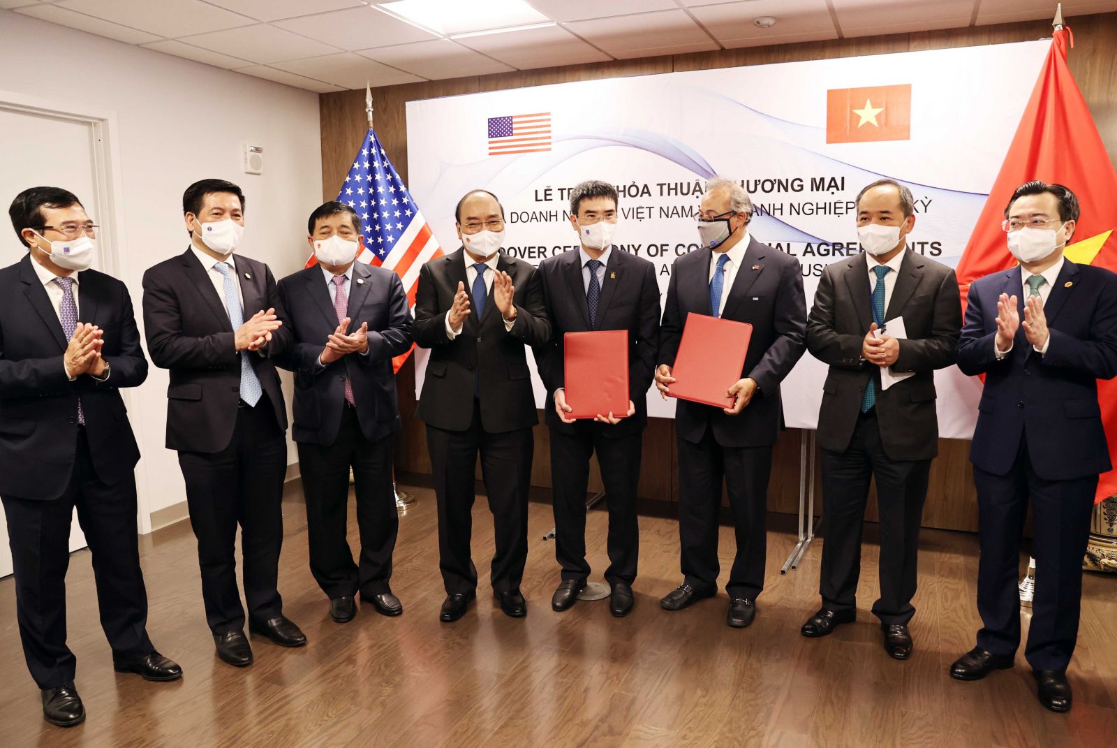 Chủ tịch nước Nguyễn Xuân Phúc chứng kiến Lễ ký kết hợp tác giữa PV GAS và đối tác Hoa Kỳ