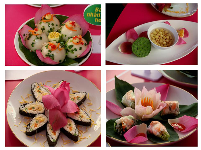 Một số hình ảnh món ăn được chế biến từ Sen