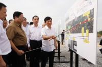 Thủ tướng Chính phủ Phạm Minh Chính khảo sát một số dự án giao thông trọng điểm tại Bình Dương