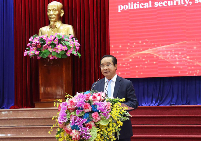 Bí thư Tỉnh ủy, Chủ tịch HĐND tỉnh – Nguyễn Văn Được phát biểu khai mạc