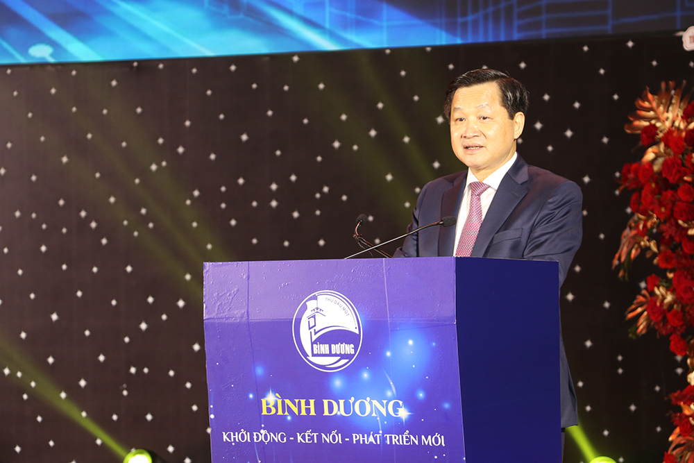 Phó Thủ tướng Chính phủ Lê Minh Khái phát biểu tại sự kiện