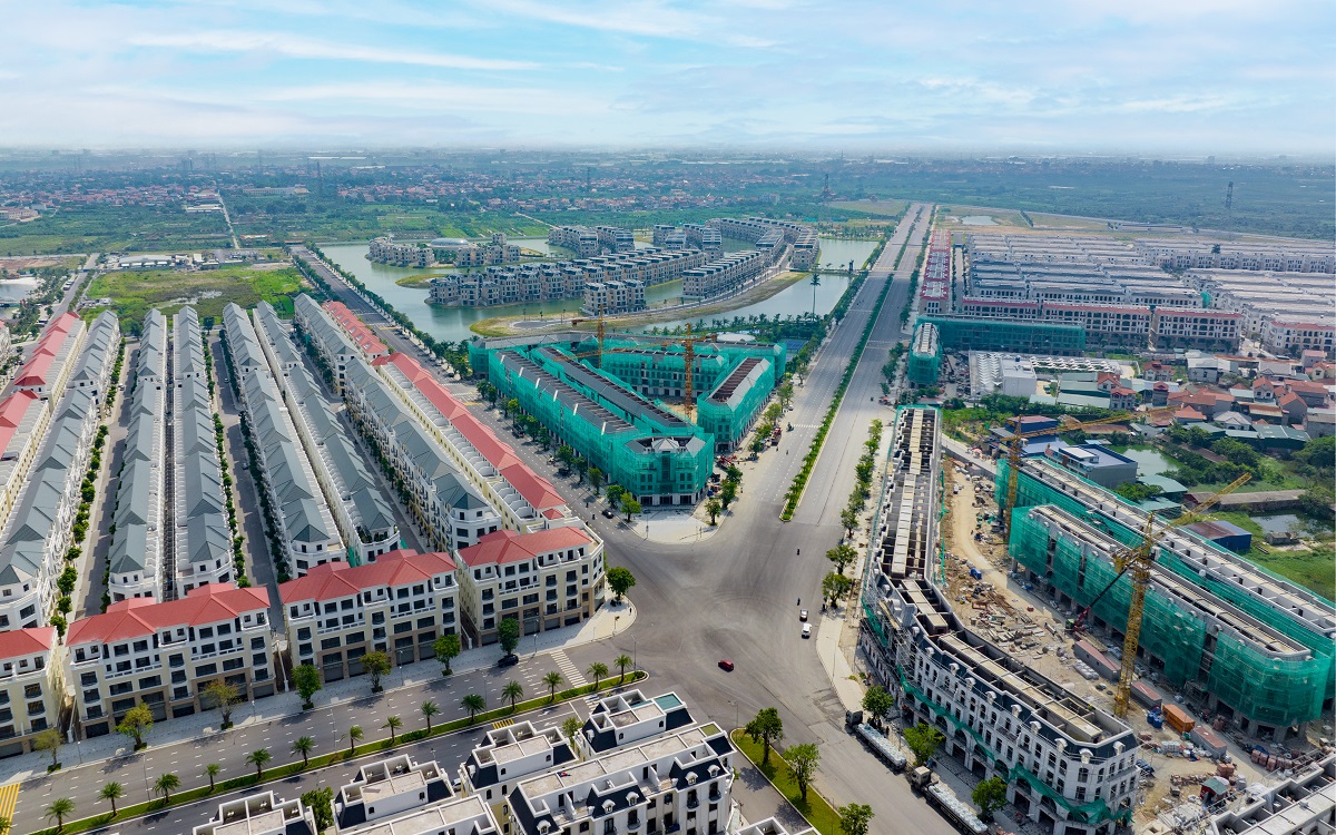 Center Point là một trong những mảnh ghép lớn của “quận Kinh Đô”(Ảnh tiến độ tháng 09/2023)