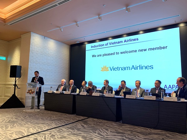 Tổng giám đốc Vietnam Airlines Lê Hồng Hà phát biểu gia nhập AAPA