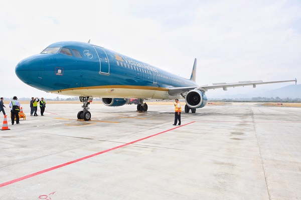 vào tháng 12/2023, Vietnam Airlines đã chính thức đưa máy bay phản lực hiện đại Airbus A321 vào khai thác trên đường bay Hà Nội - Điện Biên