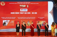 3 sản phẩm của SHB được vinh danh “Top 1 Hàng Việt Nam được người tiêu dùng yêu thích nhất năm 2021”