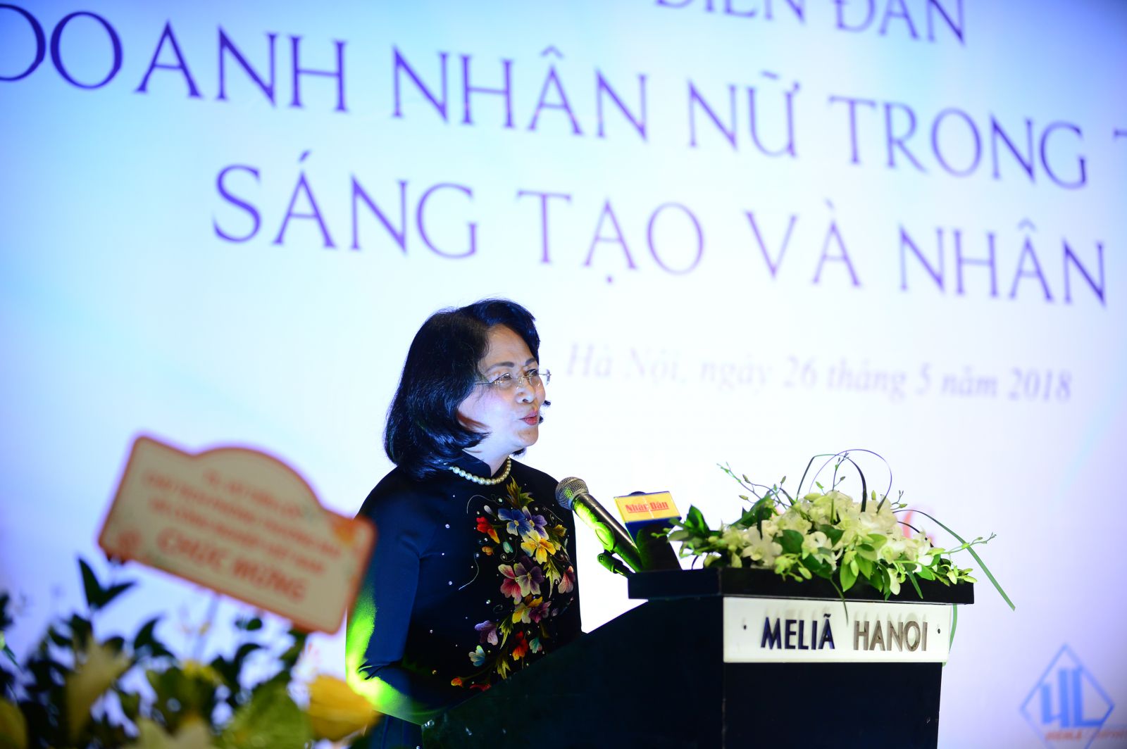 Phó Chủ tịch nước Đặng Thị Ngọc Thịnh phát biểu tại Diễn đàn 