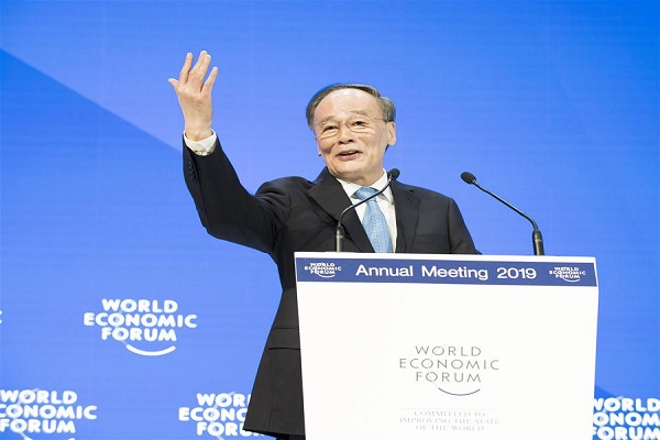 Phó Thủ tướng Trung Quốc Vương Kỳ Sơn tại Diễn đàn Kinh tế Thế giới 2019