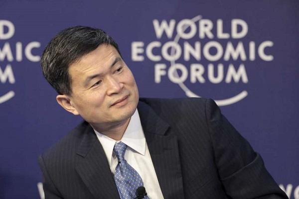 Fang Xinghai, phó chủ tịch ủy ban điều tiết chứng khoán Trung Quốc, tại Diễn đàn kinh tế thế giới 2019