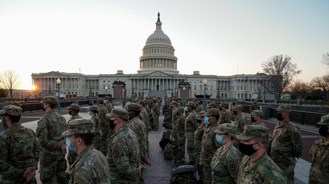 Vệ binh quốc gia được triển khai để bảo đảm an ninh cho lễ nhậm chức của ông Joe Biden