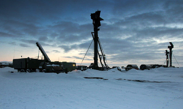 Hệ thống S-400 được Nga triển khai tại Bắc Cực. Ảnh: TASS.