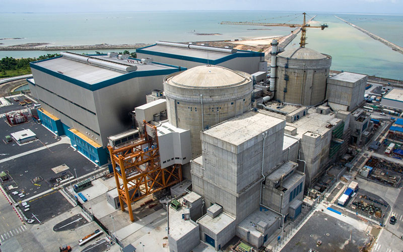 Nhà máy điện hạt nhân Phòng Thành ở tỉnh Quảng Tây, Trung Quốc gần Việt Nam nhất. (Ảnh: Power-technology.com).