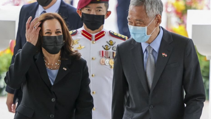 Thủ tướng Singapore Lý Hiển Long và Phó Tổng thống Mỹ Kamala Harris