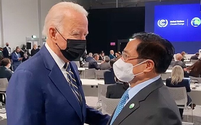 Tổng thống Mỹ Joe Biden và Thủ tướng Chính phủ Phạm Minh Chính bên lề 