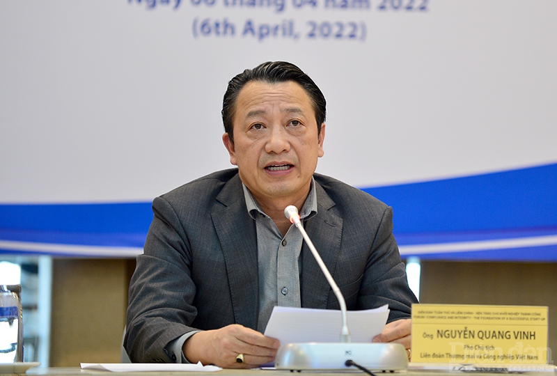 Phó Chủ tịch VCCI Nguyễn Quang Vinh phát biểu tại Diễn đàn
