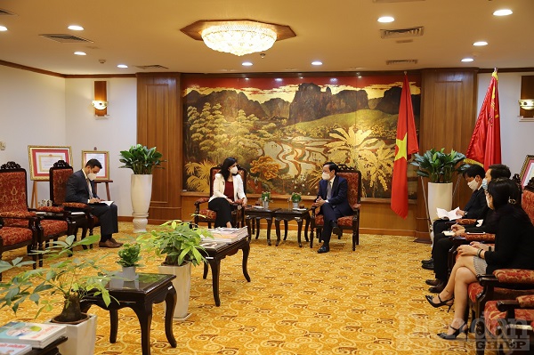Toàn cảnh buổi làm việc giữa VCCI và đoàn Đại sứ quán Bulgaria tại Việt Nam
