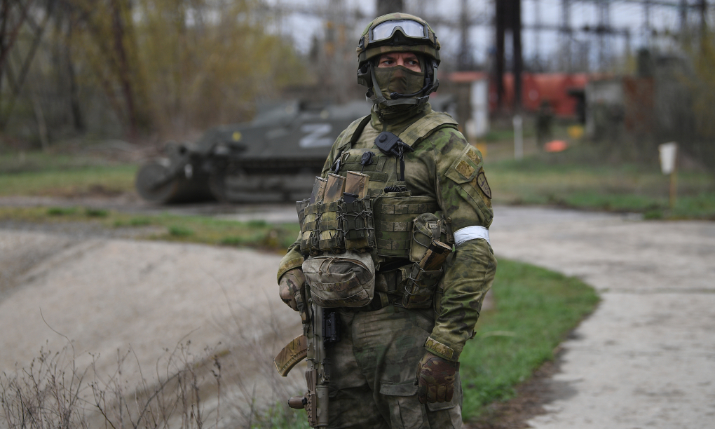 Binh lính Nga tại vùng Luhansk, miền đông Ukraine. Ảnh: AFP.