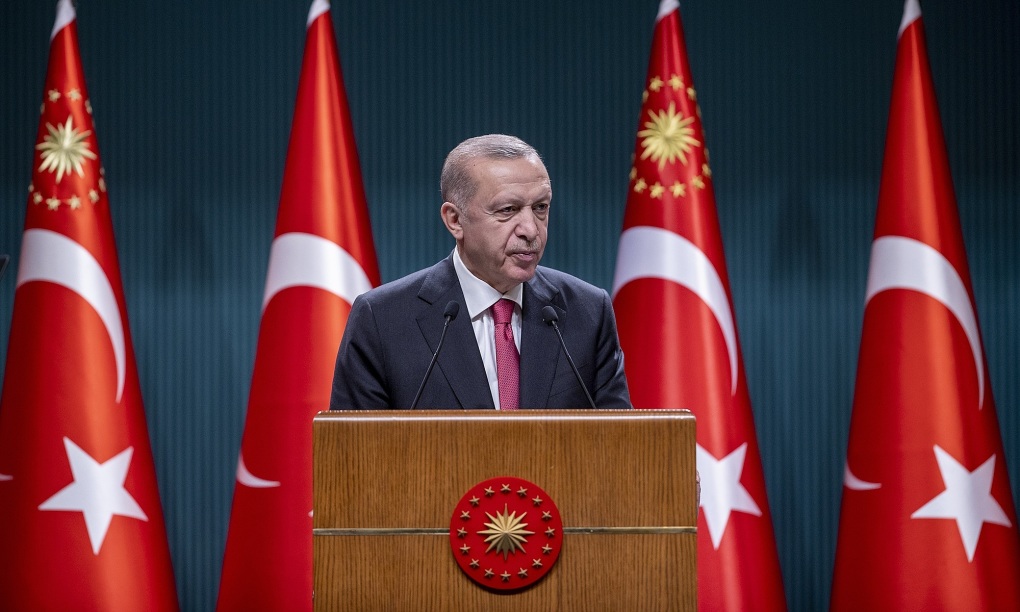 Tổng thống Thổ Nhĩ Kỳ Recep Tayyip Erdogan phát biểu tại họp báo ở Ankara hôm 23/5. Ảnh: AFP.