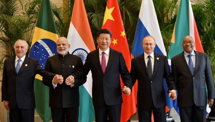 Các nhà lãnh đạo các nước trong khối BRICS.