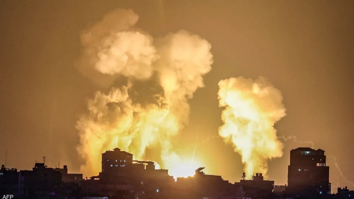 chiến dịch quân sự mới nhằm vào Dải Gaza. Ảnh: Skynewsarabia