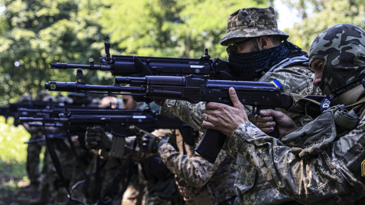Lực lượng đặc biệt của Ukraine ở Kharkiv, Ukraine. Ảnh: Getty Images