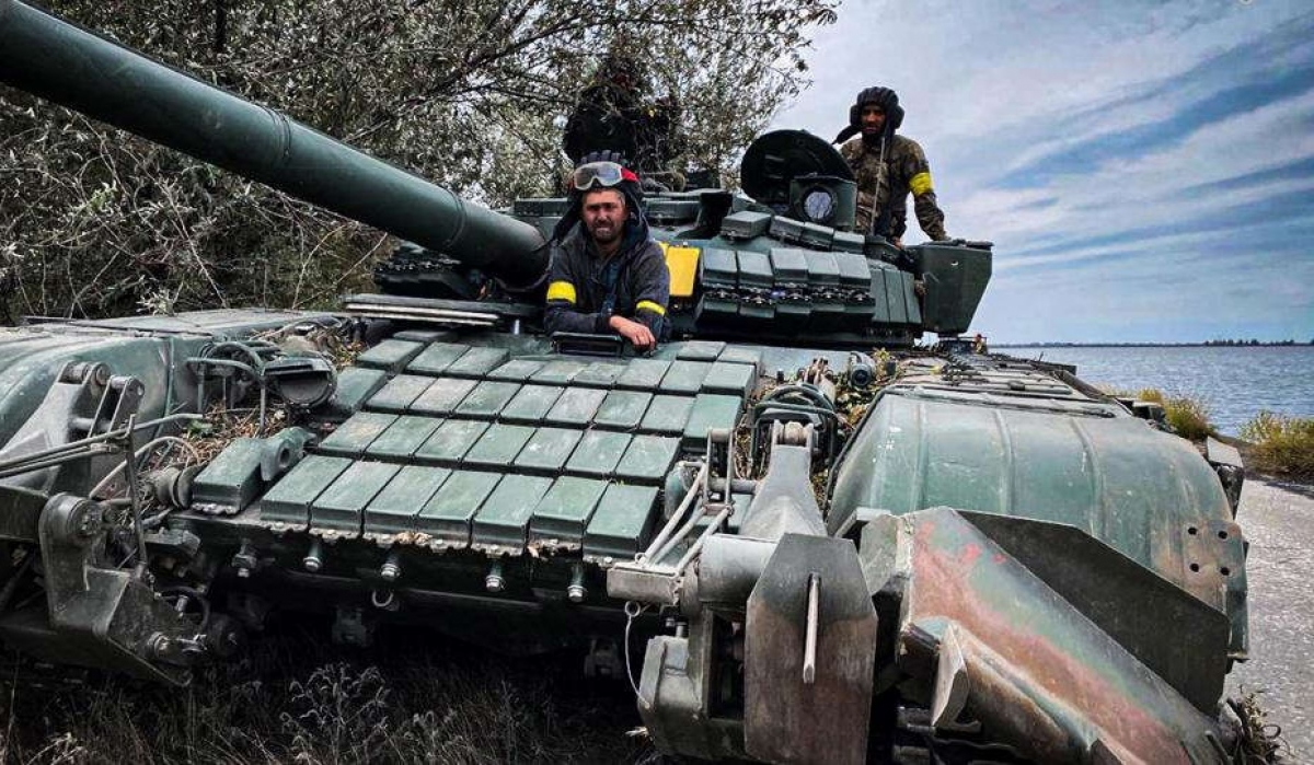 Xe tăng cthuộc quân đội Ukraine. Ảnh: Quân đội Ukraine.