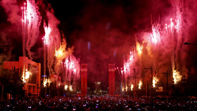 Lễ hội bắn pháo hoa chào đón năm mới tại Barcelona là một trong những sự kiện hoành tráng nhất tại Tây Ban Nha