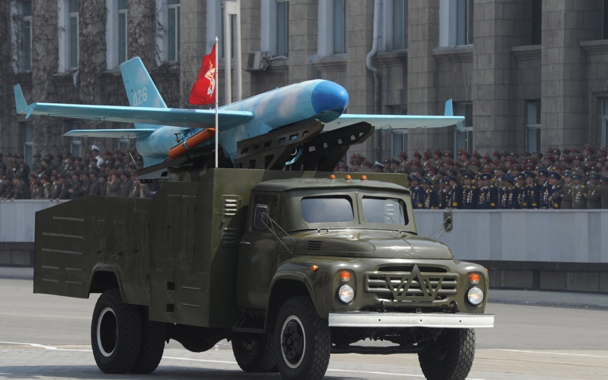 Một loại UAV Triều Tiên đặt trên xe tải. Ảnh: Defencetalk.