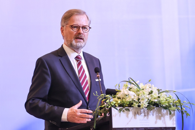 Thủ tướng Chính phủ Cộng hòa Czech Petr Fiala khẳng định, Việt Nam là đối tác quan trọng nhất của Cộng hòa Czech ở khu vực Đông Nam Á - Ảnh: VGP