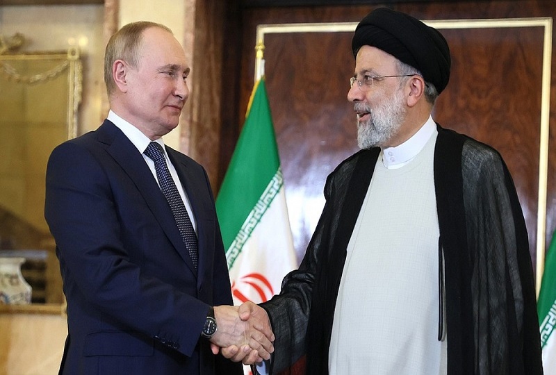 Tổng thống Nga V.Putin và Iran E.Raisi. Nguồn: Tass