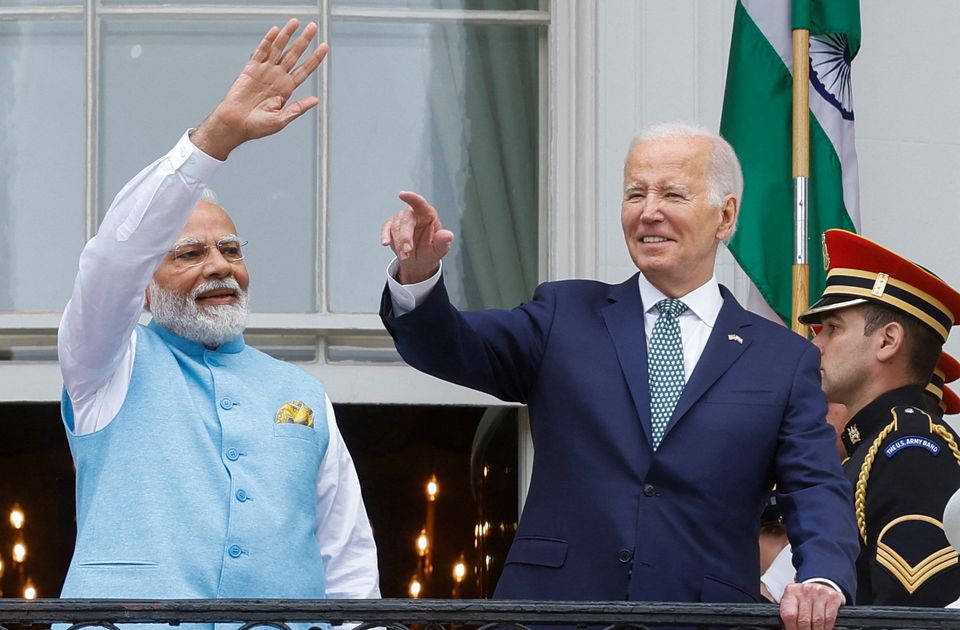 Thủ tướng Ấn Độ Narendra Modi và Tổng thống Mỹ Joe Biden