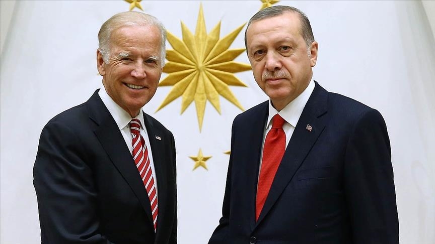 Tổng thống Mỹ Joe Biden và người đồng cấp Thổ Nhĩ Kỳ Tayyip Erdogan.