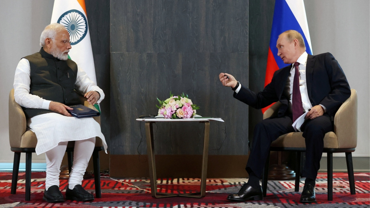 Thủ tướng Ấn Độ Narendra Modi và Tổng thống Nga Vladimir Putin. Ảnh: Reuters