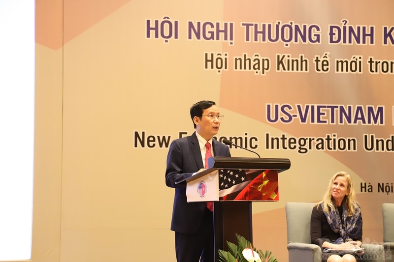 Chủ tịch VCCI Phạm Tấn Công phát biểu tại Hội nghị