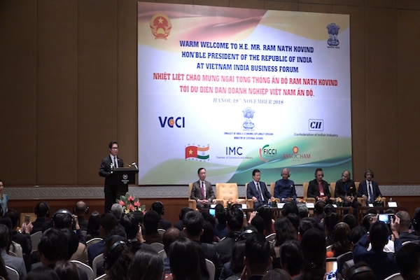 Diễn đàn Doanh nghiệp Việt Nam - Ấn Độ 2018 do VCCI phối hợp cùng Đại sứ quán Ấn Độ tổ chức.