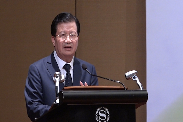 Phó thủ tướng Trịnh Đình Dũng tại Diễn đàn Doanh nghiệp Việt Nam - Ấn Độ 2018.