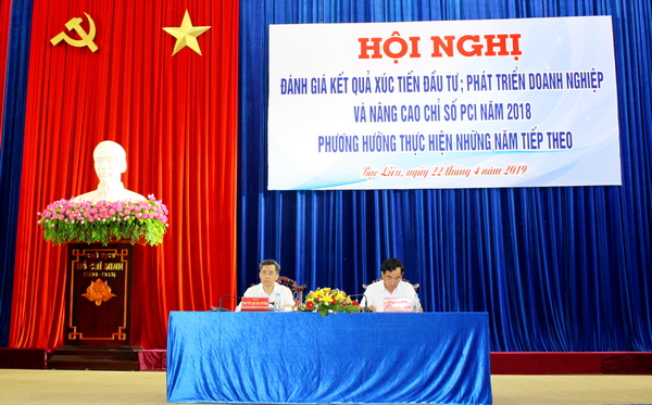 Bí thư Tỉnh ủy và Chủ tịch UBND tỉnh Bạc Liêu chủ trì hội nghị phân tích PCI tỉnh Bạc Liêu 