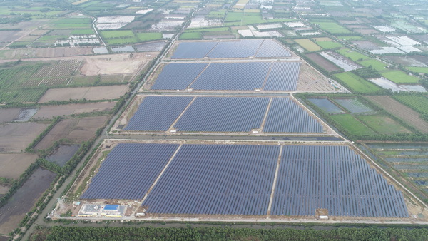 Sao Mai Solar PV2 (huyện Đức Huệ, tỉnh Long An) sẵn sàng cho ngày khánh thành