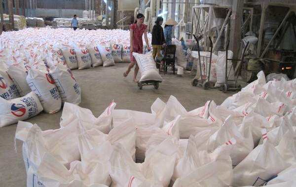 Gạo tồn kho trong doanh nghiệp xuất khẩu còn rất lớn.