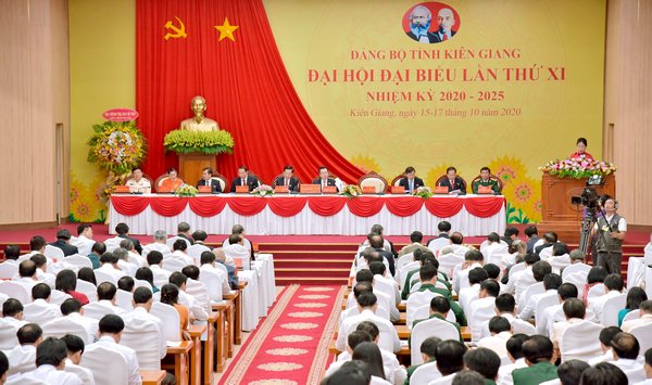 Đại hội Đảng bộ tỉnh Kiên Giang diễn ra từ ngày 15-17/10.
