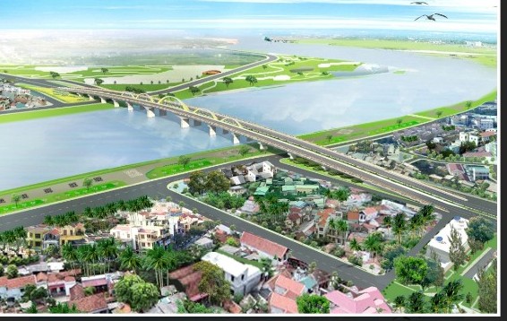 Cầu Quang Trung bắt qua sông Cần Thơ.