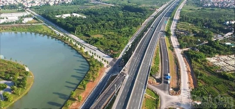Dự án đường ô tô cao tốc Hà Nội - Hải Phòng dài 105,837km (đoạn qua TP Hà Nội dài 6,6km; đoạn qua tỉnh Hưng Yên dài 26,8 km