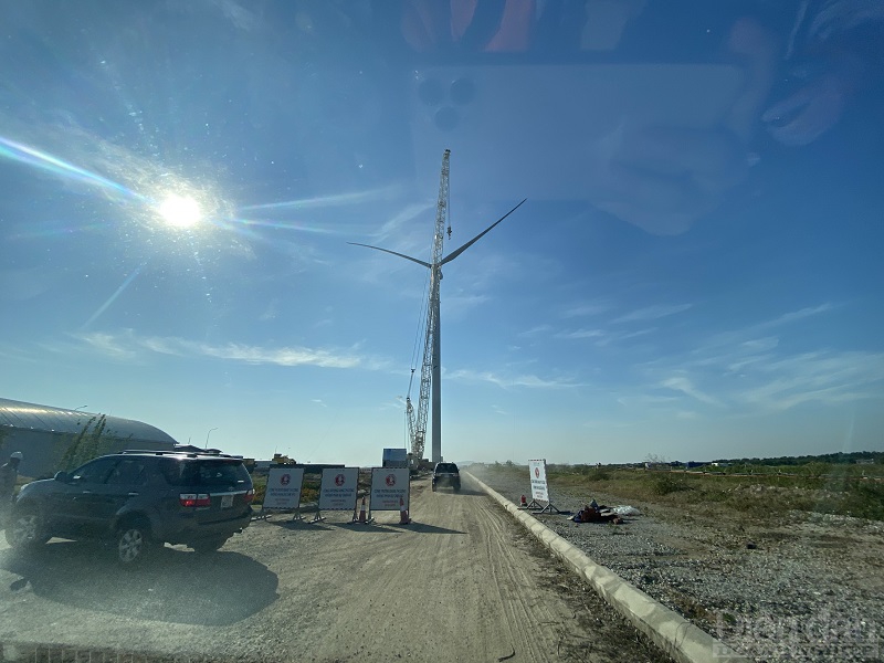 Dự án điện gió tại Deep C2 có công suất 2.3MWp/được chạy thử từ tháng 11/2021