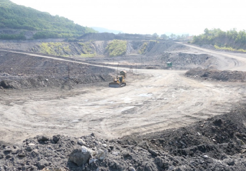 Khai trường khai thác của Công ty CP Than Núi Béo đang chuẩn bị hoàn nguyên môi trường ( Báo Quảng Ninh)