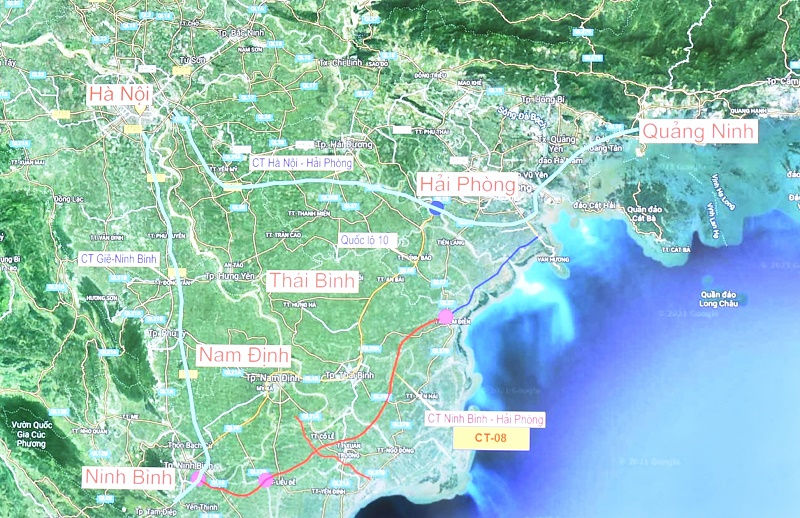 Hiện còn khoảng 7km đoạn thuộc tuyến cao tốc ven biển Ninh Bình-Hải Phòng đi qua địa phận TP. Hải Phòng chưa được nghiên cứu đầu tư xây dựng.