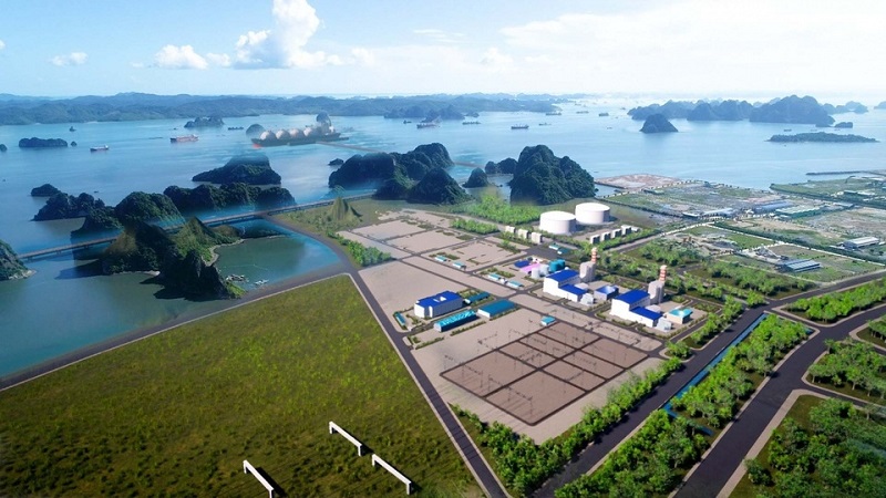 Theo quy hoạch, Nhà máy điện khí LNG Quảng Ninh được xây dựng trên diện tích khoảng 56ha tại phường Cẩm Thịnhp/- TP Cẩm Phả (ảnh báo Quảng Ninh)