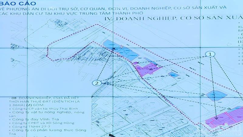 Thực hiện dự án phát triển đô thị ven sông Trà Lý GĐ 1, Thái Bình phải thực hiện di dời hơn 100 tổ chức, doanh nghiệp, 8 trụ sở cơ quan và hơn 260 hộ gia đình.