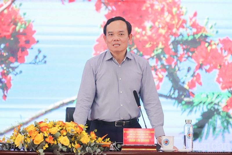 Phó thủ tướng Trần Lưu Quang làm việc với Ban chỉ đạo 389 Hải Phòng