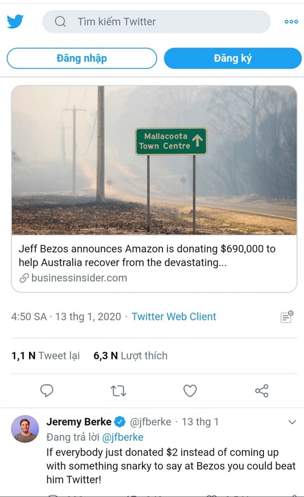 Mọi người đã phản ứng với sự đóng góp ít ỏi của Amazon