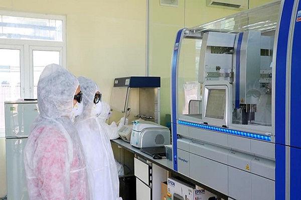 Máy xét nghiệm Covid-19 được lắp đặt xong ở Trung tâm Y tế dự phòng thành phố Hải Phòng (HP)